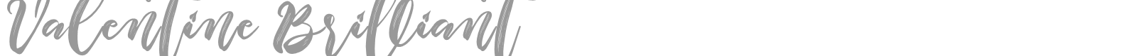 Valentine Brilliant font preview